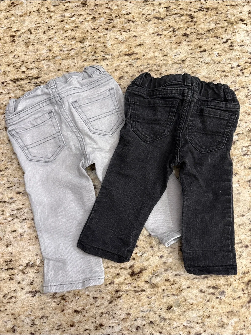 The Children's Place Gray and Black Stretch Jeans Duo